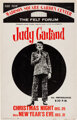 Judy Garland Felt Forum Madison Square Garden Concert Poster (1967)