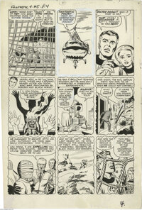 Original Comic Art:Panel Pages, Jack Kirby and Joe Sinnott - Fantastic Four #5, page 4 Original Art(Marvel, 1962). "Heed my words! This is Doctor Doom!" He...