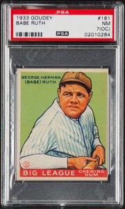 1933 Goudey Babe Ruth #181 PSA NM 7 (OC)