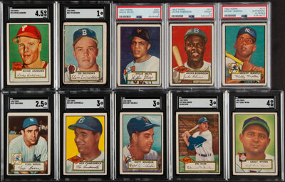 1952 Topps Baseball Complete Set (407)