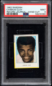 1962 Rekord Journal Cassius Clay (Hand Cut) PSA Mint 9 - None Higher