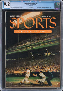 1954 First Sports Illustrated (8/16), CGC 9.8 -- Highest Graded Copy!