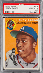 1954 Topps Hank Aaron Rookie #128 PSA NM-MT+ 8.5