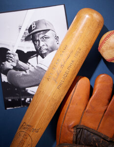 1952 Jackie Robinson All-Star Game Used Bat (Only All-Star Game Home Run) from Robinson Estate, PSA/DNA GU 9