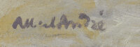 Fine Art - Painting, European:Modern  (1900 1949)  , ALBERT ANDR&Atilde;� (French 1869-1954). Roses dans un Verre. Oil oncanvas. 25-1/2 x 25-3/4 inches (64.8 x 65.4 cm). Signed low...