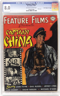 Golden Age (1938-1955):Adventure, Feature Films #1 - Davis Crippen (D" Copy)" (DC, 1950) CGC VF 8.0OFF-WHITE TO WHITE pages.