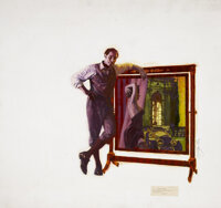 Mainstream Illustration, ROBERT FOSTER (American 1895 - 1982). The Beastly Beatitudes ofBalthazar B, paperback cover, 1969. Oil on board. 23 x ...