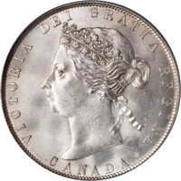 Canada, Canada: Victoria 50 Cents 1890H,...