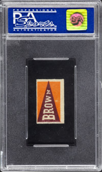 Football Cards:Singles (1950-1959), 1950 Topps Felt Backs Joe Paterno #64 PSA NM-MT 8....