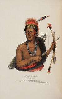 Books:First Editions, Thomas L. McKenney, and James Hall. History of the Indian Tribesof North America, with Biographical Sketches and Anecdo... (Total:3 Items)