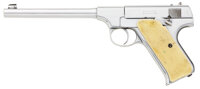 Military & Patriotic:WWII, John Dillinger's Nickel-plated Colt Pre-Woodsman .22 CaliberAutomatic Pistol, #5436, Manufactured 1917.... (Total: 2 Items)