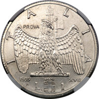 Italy, Italy: Vittorio Emanuele III PROVA Set 1939R,... (Total: 6 coins)