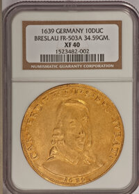 Poland, Poland: Breslau. Karl Ferdinand of Poland gold 10 Ducats 1639,...