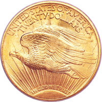 Saint-Gaudens Double Eagles, 1921 $20 MS64 PCGS....