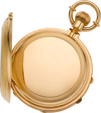 Timepieces:Pocket (pre 1900) , Henri Berthoud Important Gold United States Heroism PresentationWatch, Two Train With Diablotine &amp; Split SecondsChronograph,...