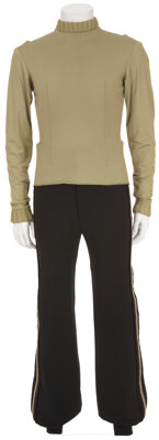 Movie/TV Memorabilia:Costumes, Star Trek - DeForest Kelley's Duty Uniform Undershirt withStunt Pants.... (Total: 2 Items)
