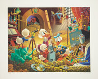 Original Comic Art:Miscellaneous, Carl Barks An Embarrassment of Riches Limited Edition Print77/395 (Another Rainbow, 1983).... (Total: 2 Items)