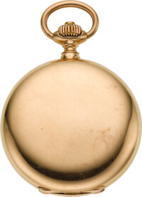 Timepieces:Pocket (pre 1900) , A. Lange &amp; Sohne Rare First Quality Gold Hunters Case, No.31996, circa 1890's. ...