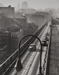 Photographs:20th Century, HAROLD ROTH (American, b. 1918). Williamsburg Bridge, 1947.Gelatin silver, 1997. Paper: 13-3/4 x 11 inches (34.9 x 27.9...
