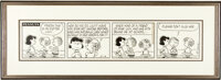 Original Comic Art:Comic Strip Art, Charles Schulz Peanuts Fourth Frieda Daily Comic StripOriginal Art dated 3-9-61 (United Features Syndicate, 1961)...