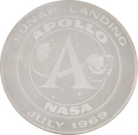 Transportation:Space Exploration, Apollo 11 Limited Edition Medal with Original Letter ofTransmittal.... (Total: 2 Items)