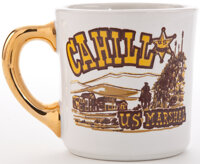 Movie/TV Memorabilia:Memorabilia, A Coffee Mug from "Cahill U.S. Marshall."...