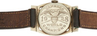 Baseball Collectibles:Others, 1928 Lou Gehrig's New York Yankees World ChampionshipWristwatch....