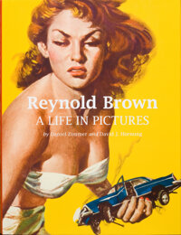 Pulp, Pulp-like, Digests, and Paperback Art, REYNOLD BROWN (American, 1917-1991). Love-Slaves of the Amazons,original movie poster illustration, 1957. Gouache and t...(Total: 2 Items)
