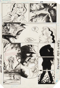 Original Comic Art:Panel Pages, Steve Bissette and John Totleben Swamp Thing #34 page 22Original Art (DC, 1985)....