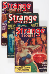 Pulps:Horror, Strange Stories Group (Better Publications, 1939) Condition:Average VG+.... (Total: 3 Comic Books)