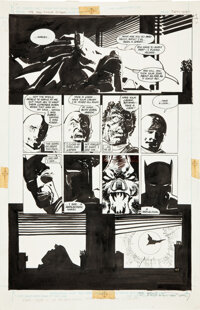 Original Comic Art:Panel Pages, Frank Miller and Klaus Janson Batman: The Dark KnightReturns #1 Concluding Double-Page Spread 46 and 47 O...