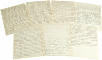 Basketball Collectibles:Others, James Naismith Handwritten Manuscript Detailing First BasketballGame. Basketball's equivalent of the "Book of Genesis" is ...