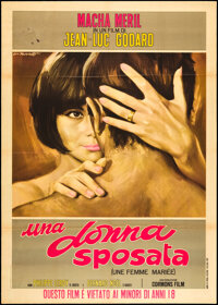 Movie Posters:Foreign, Une Femme Mari&Atilde;&copy;e (Columbia, 1964). Italian 2 - Foglio (39" X 55").Foreign.. ...