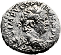 Ancients:Judaea, Ancients: Titus as Caesar (AD 69 - 79). AR denarius (18mm, 3.23 gm,6h). ...