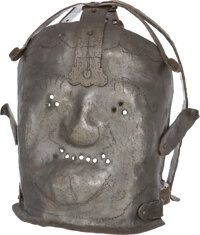 Antiques:Antiquities, Reproduction 17th-Century Insanity Mask.... (Total: 49 )