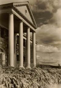 Photographs:20th Century, MARGARET BOURKE-WHITE (American, 1904-1971). White House.Gelatin silver. 13-1/2 x 9-3/8 inches (34.3 x 23.8 cm). Signed...