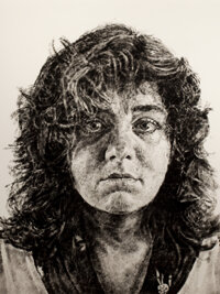 Fine Art - Work on Paper, CHUCK CLOSE (American, b. 1940). Marta/Fingerprint, 1986.Etching. 46 x 36-1/2 inches (116.8 x 92.7 cm). Ed. 15/45. Numb...
