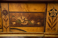 Furniture : American, A JACOB STRAHLE INLAID POCKET BILLIARDS TABLE . Jacob Strahle &amp;Co., San Francisco, California, circa 1875. Marks: JACOBS...