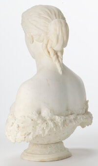 Marble:American, AN ITALIAN MARBLE BUST: PROSERPINE . Attributed to HiramPowers (American, 1805-1873) Florence, Italy, modeled 1844...