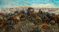 Art, "Custer's Last Rally": The Epic 11 x 20 foot Oil Painting by JohnMulvany. ...