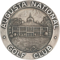 Golf Collectibles:Miscellaneous, 1934 Masters Tournament Silver Medal Presented to Craig Wood....