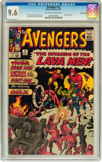 Silver Age (1956-1969):Superhero, The Avengers #5 Pacific Coast pedigree (Marvel, 1964) CGC NM+ 9.6Off-white to white pages....