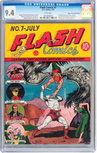 Golden Age (1938-1955):Superhero, Flash Comics #7 Mile High pedigree (DC, 1940) CGC NM 9.4 Whitepages....