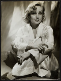 Movie Posters:Miscellaneous, Carole Lombard (Paramount, Late 1930s). Portrait Photo (12.75" X16.75"). Miscellaneous.. ...