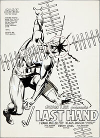 Original Comic Art:Splash Pages, Frank Miller and Klaus Janson Daredevil #181 "Last Hand"Splash Page 1 Original Art (Marvel, 1982)....