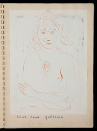 Fine Art - Work on Paper, SALVADOR DAL&Atilde;� (Spanish, 1904-1989). Working maquette for Dal&Atilde;&shy;,April 14 to May 5, 1943 at the Galleries of M. Knoedler a...