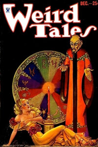 Pin-up and Glamour Art, MARGARET BRUNDAGE (American, 1900-1976). Abd Dhulma, Lord ofFire, Weird Tales pulp cover, December 1933. Pastel on boar...
