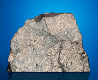 Meteorites:Palasites, NWA 1908 - BRECCIA FROM ASTEROID VESTA, PARTIAL SLICE WITH CRUST.Eucrite - EUC-cm. Northwest Africa - coordinatesunk...