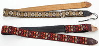 Musical Instruments:Miscellaneous, 1960s-1970s Vintage Ace Guitar Strap Lot of 2....