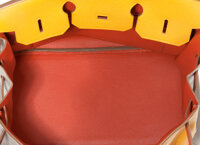 Luxury Accessories:Bags, Hermes Limited Edition 35cm Tri-Color Birkin Bag with PalladiumHardware. ...
